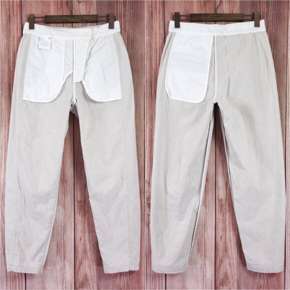 Annette Gortz Womens Size 36 Franz 34110 Linen Blend Pants Trousers White Beige - Picture 2 of 14